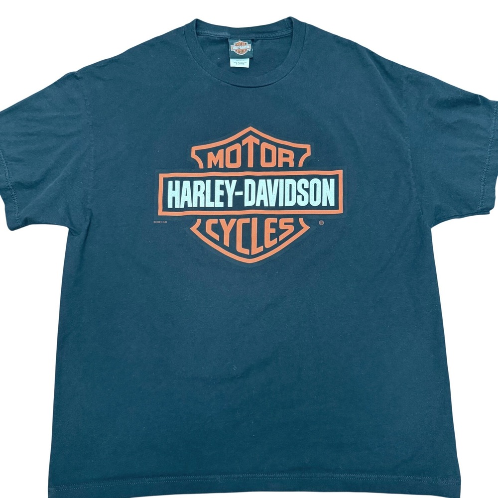 Harley-Davidson Graphic T-Shirt Mens XL Black Rocky Top Pigeon Forge TN Logo Tee